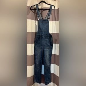Madewell womens jeans overalls Jumpsuit Skinny pants Blue size large